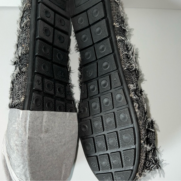 Distressed Dark Denim Buckle Flat-Women - Picture 3 of 8